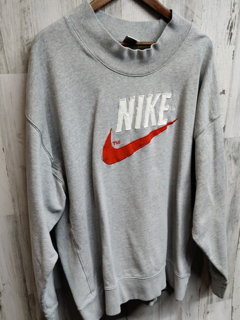 Nike Sportswear Trend Overshirt Mockneck Sweatshirt Men's 2XL Oversize Heavy